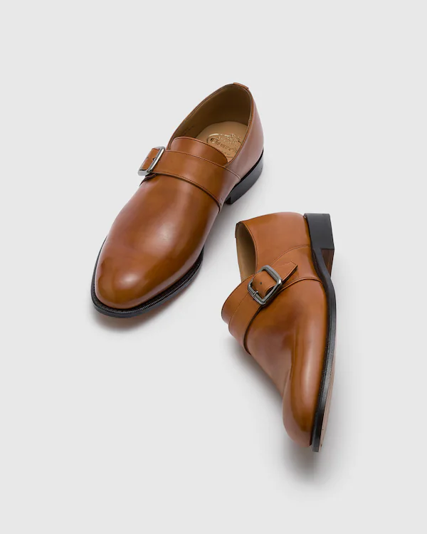 Westbury Bleached Calfskin Monk Strap