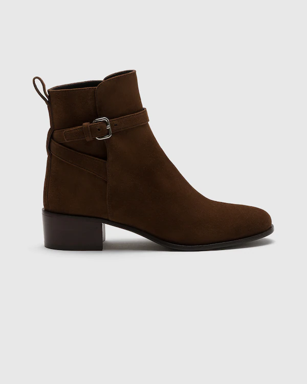 Paloma Suede Boot with Antique Finish