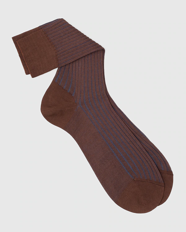 Contrast Ribbed Socks Cotton Ribbed Short