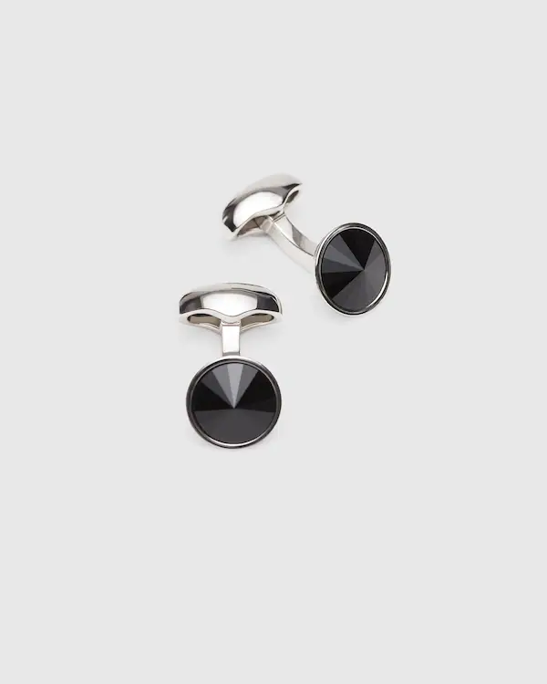 Galileo Jet Cufflink Swarovski & Rhodium Plated