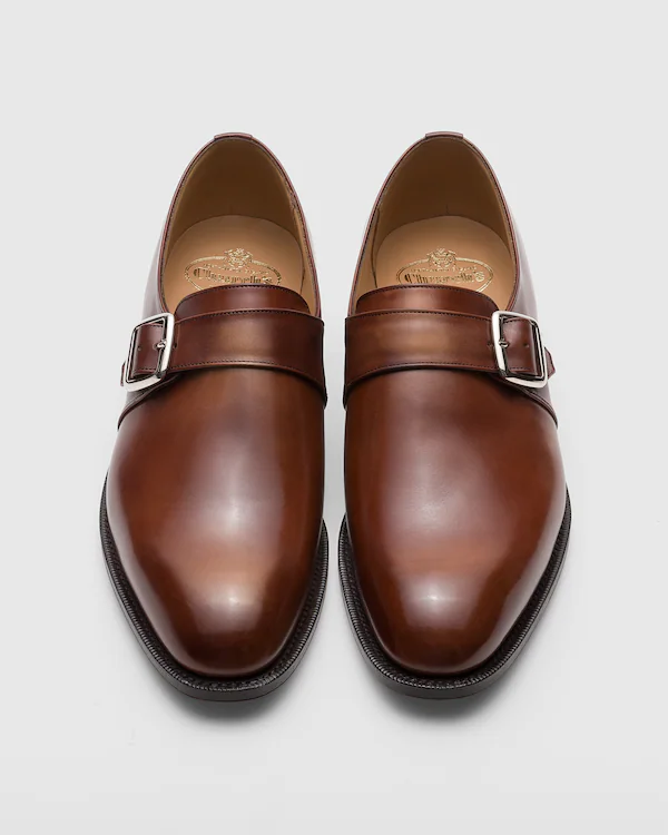 Westbury Bleached Calfskin Monk Strap