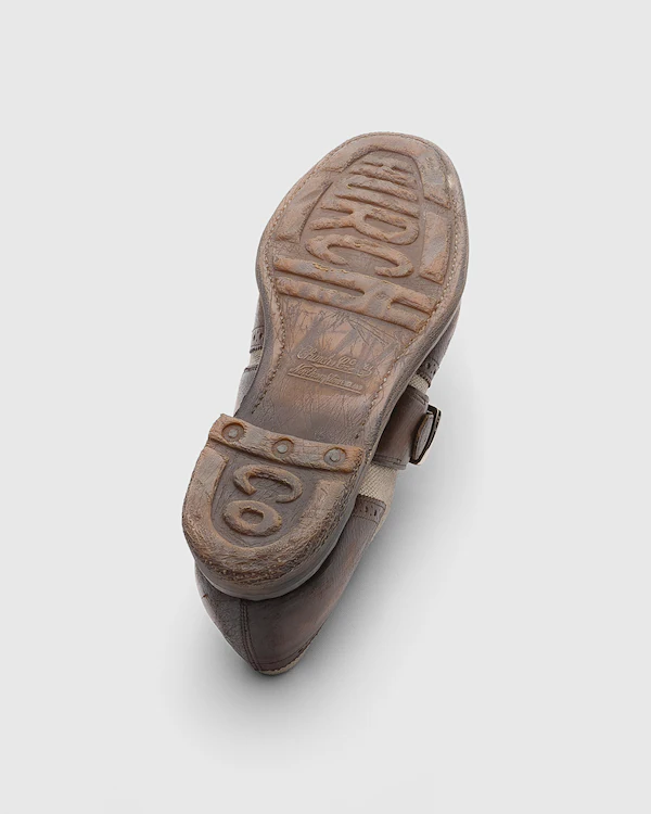 Shanghai W Vintage Glacè and Linen Buckle Loafer