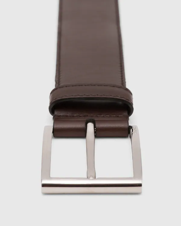 Elongated Buckle Belt Nevada Leather