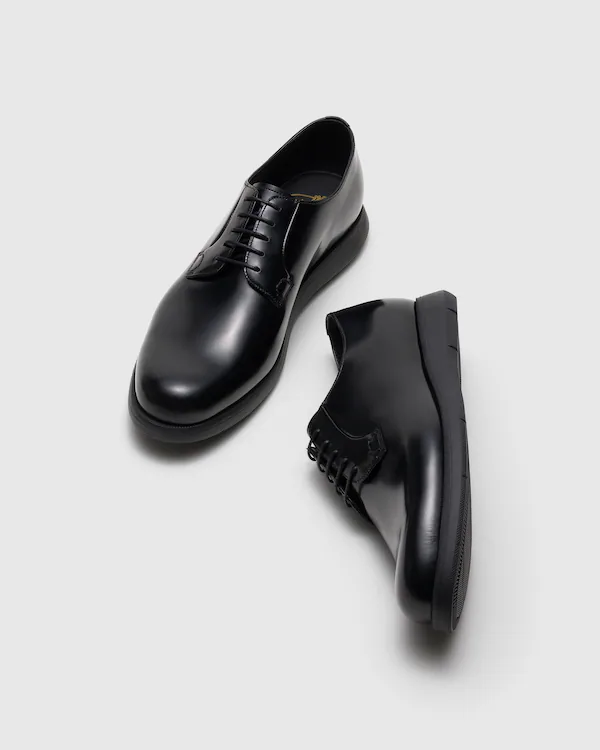 Redruth Roadrunner Polished Fumé Leather Derby