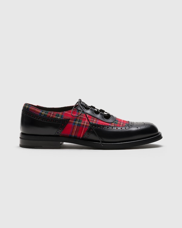 Ghillie Polished Fumé Leather and Wool Ghillies