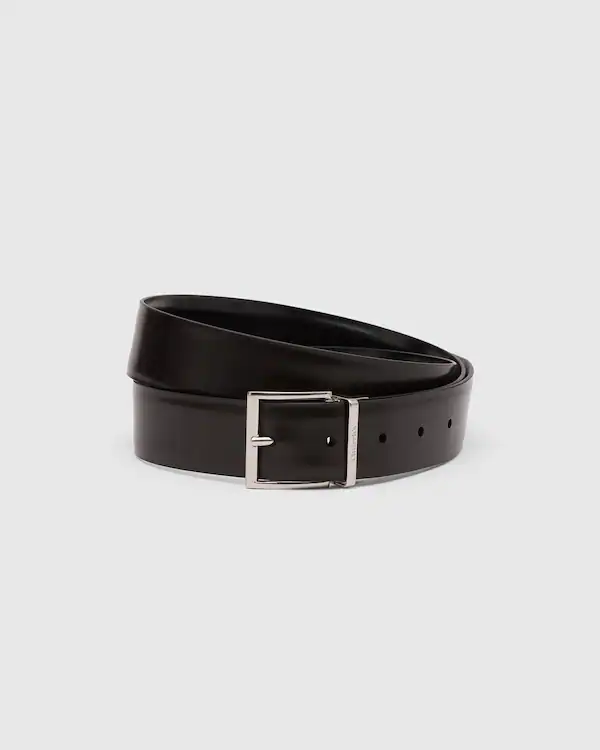 Reversible Facet Buckle Belt Polished Binder