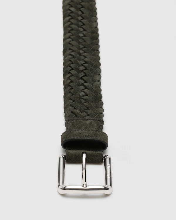 Belt Woven Suede Belt