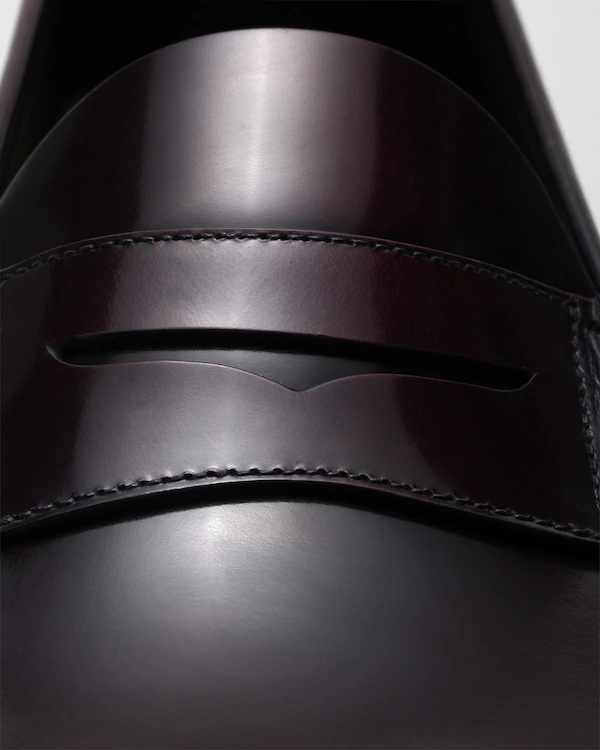 Rowley Polished Fumé Leather Loafer