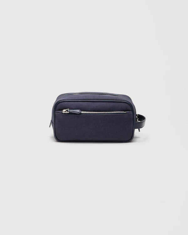 Devon Canvas and Leather Pouch