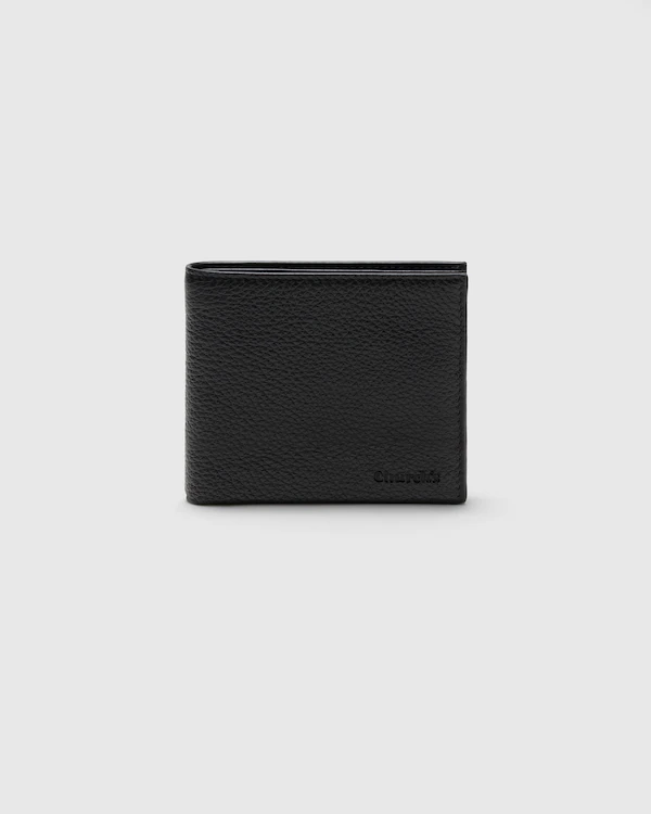 Billfold Coin Wallet Deer Print Calfskin Wallet