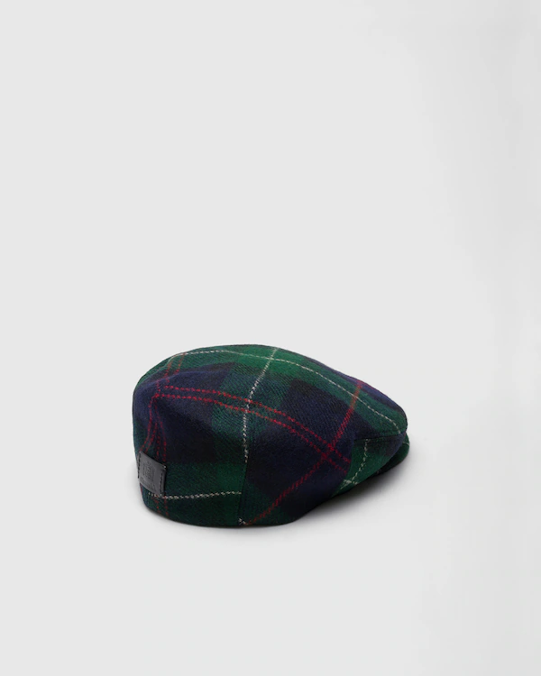 Driving cap Shetland Wool Tartan Fabric Driver Cap