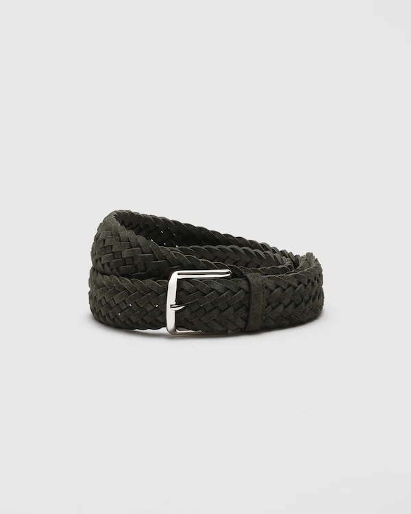 Belt Woven Suede Belt