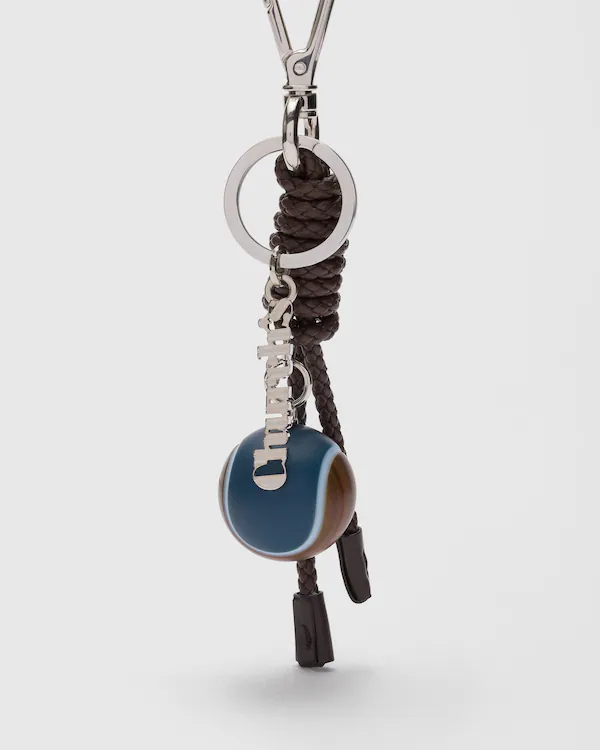 Charm Tennis Charm in Nappa Leather and Resin